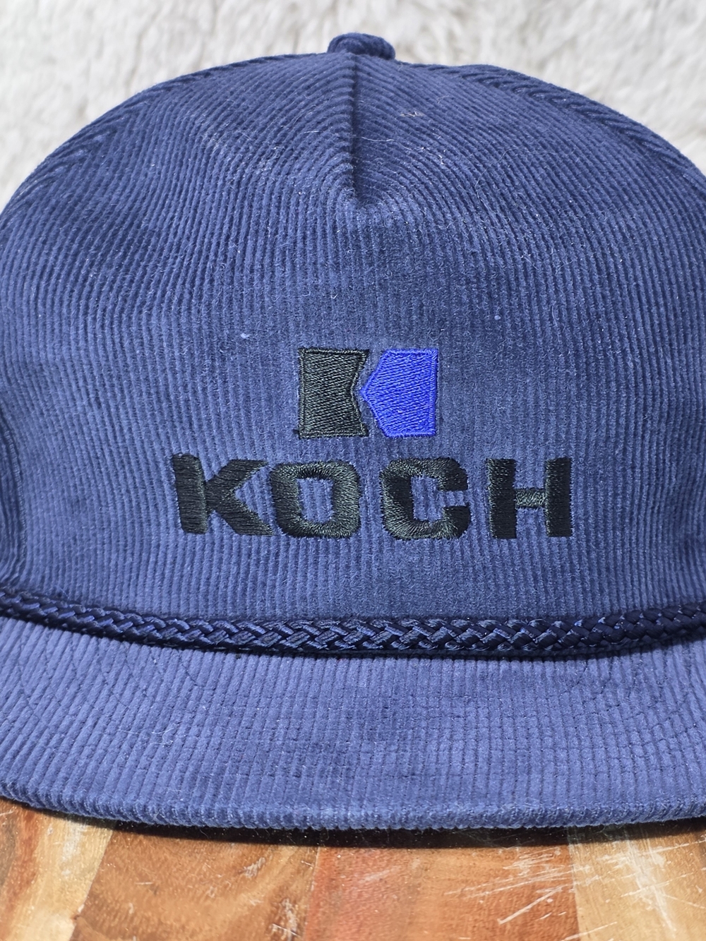 Navy Corduroy Cap - Men's Fashion Hat